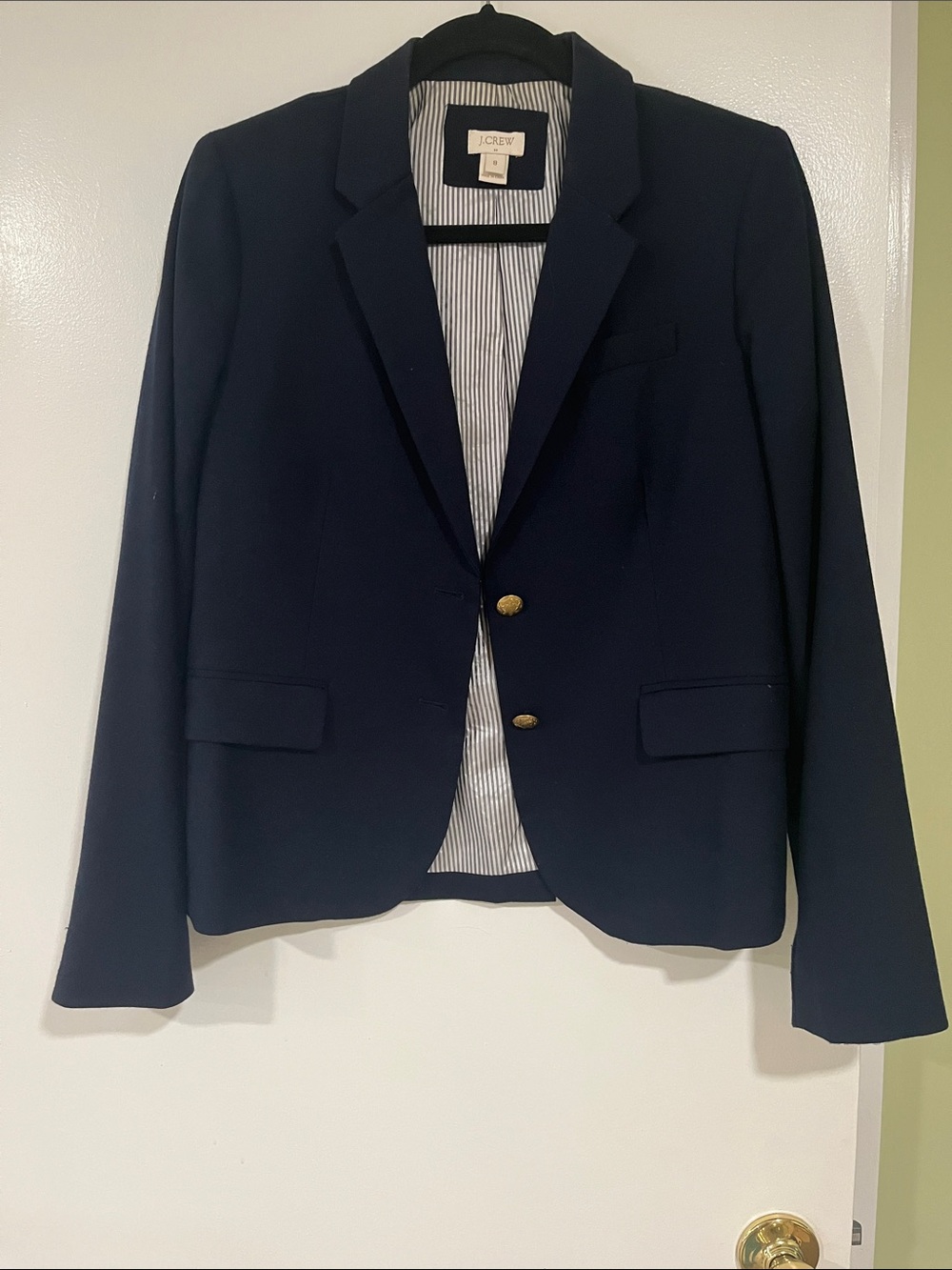 J. Crew Dark Navy Two-Button Women's Blazer
